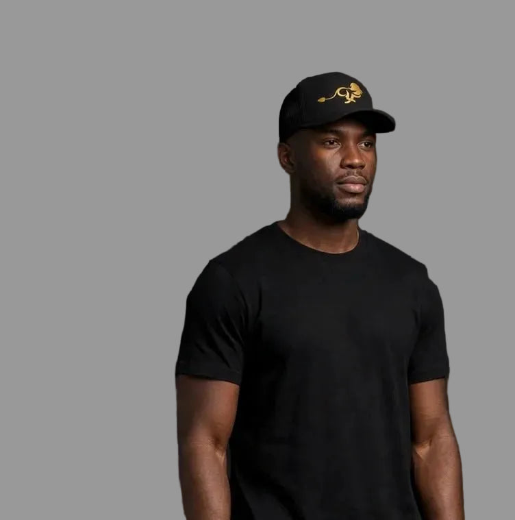 PRYNCE Running Lion Foam Trucker Hat — worn