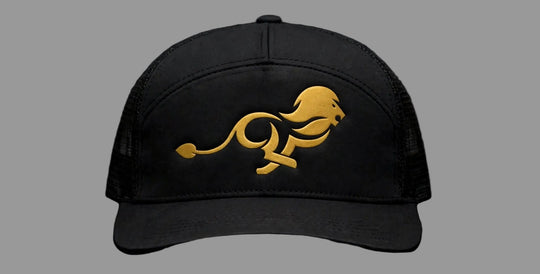 PRYNCE Running Lion Foam Trucker Hat — front