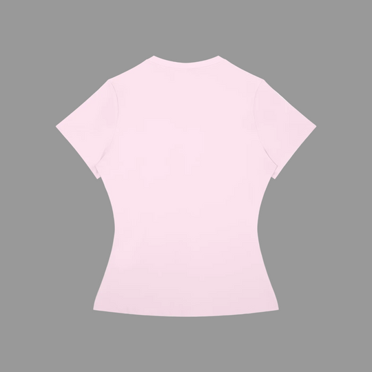 Pink t-shirt on a white background