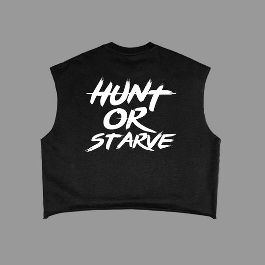 Hunt or Starve Terry Boxy Tank
