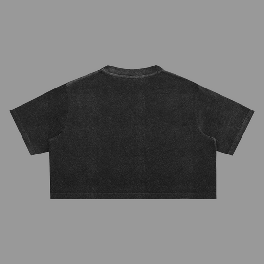 Hunt or Starve Snow Wash Crop Tee