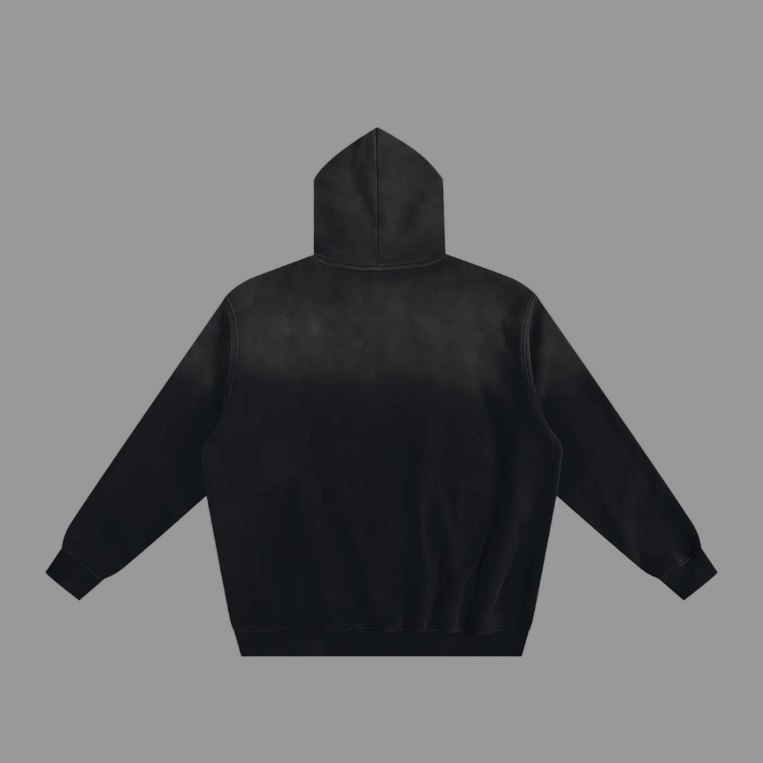 Black hoodie on a white background