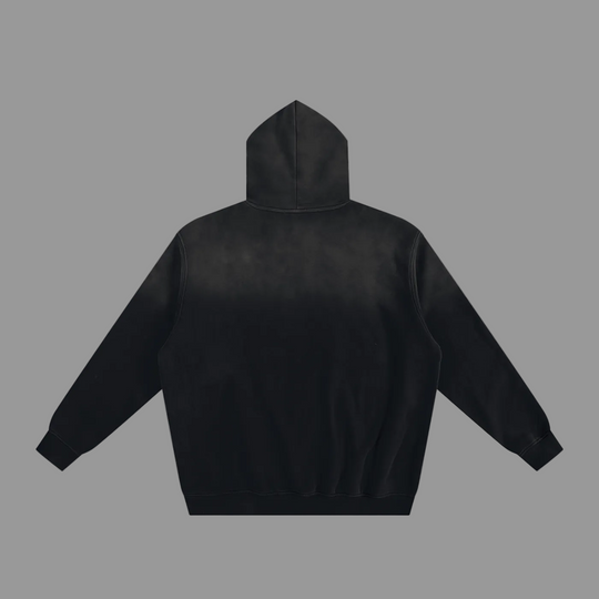 Black hoodie on a white background