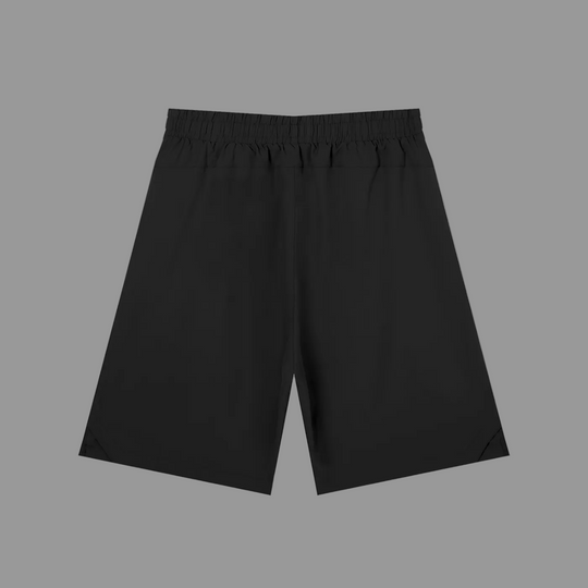 Black shorts on a white background