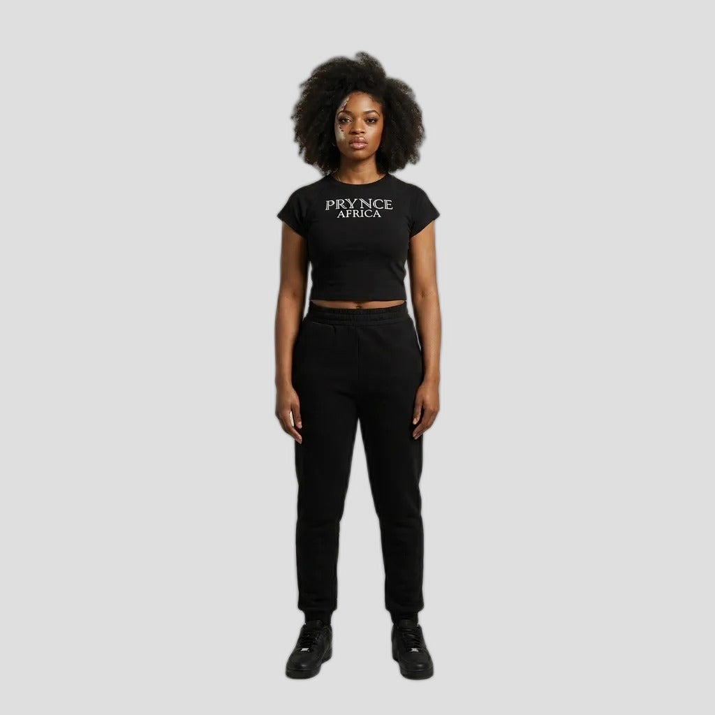 Model wearing the PRYNCE AFRICA Raglan Crop Top, PRYNCE studio catalog tile