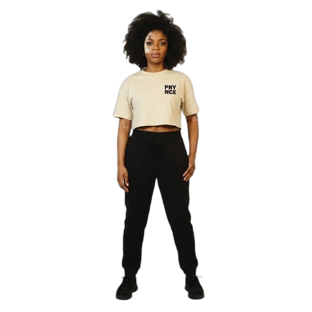 Model wearing the Prynce Crop Tee, PRYNCE studio catalog tile