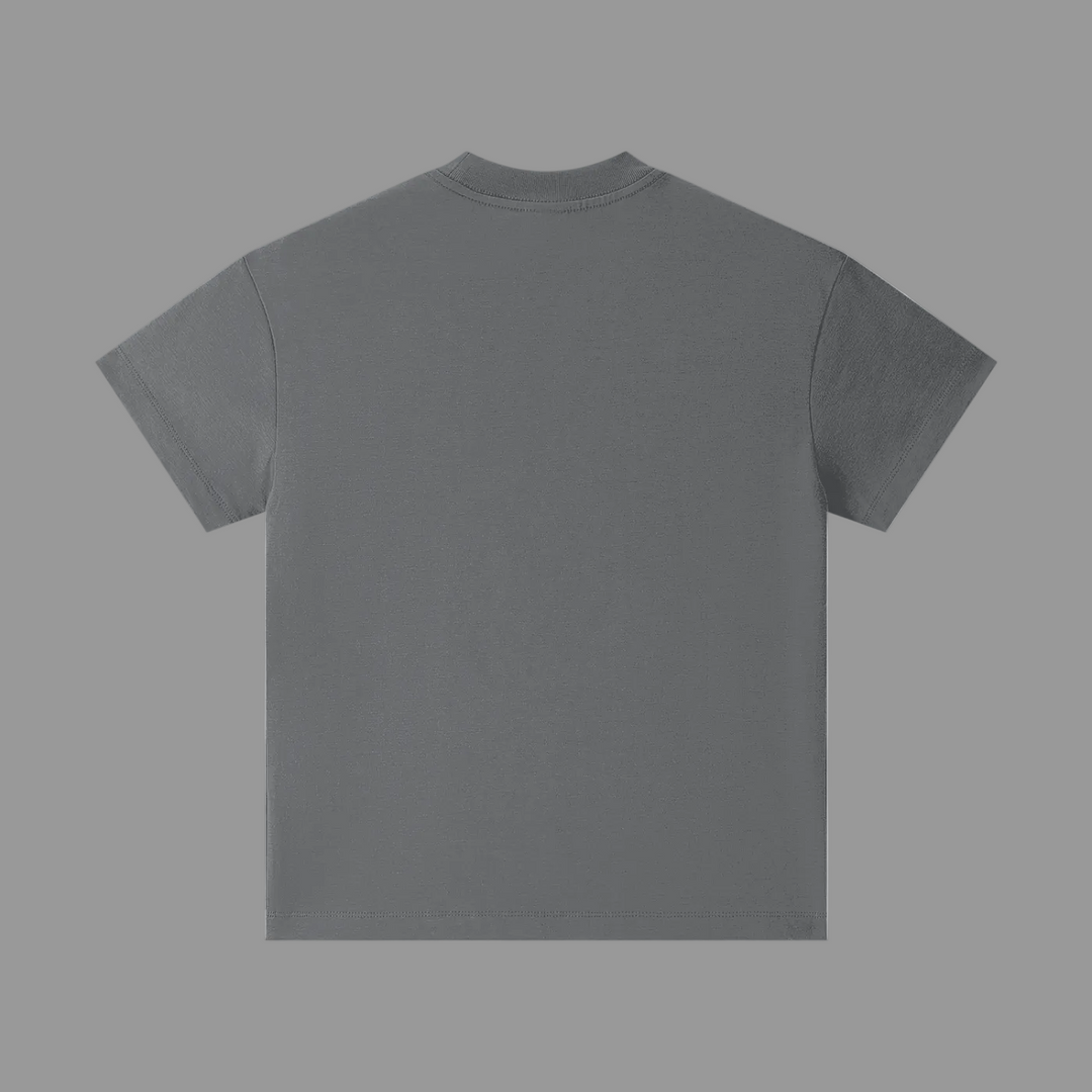 Gray t-shirt on a white background