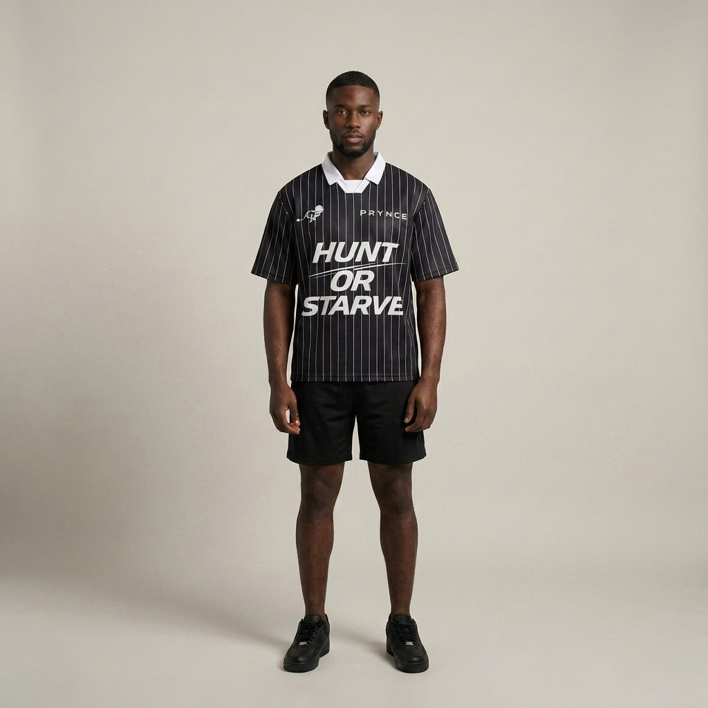 Hunt or Starve Nadelstreifen-Trikot