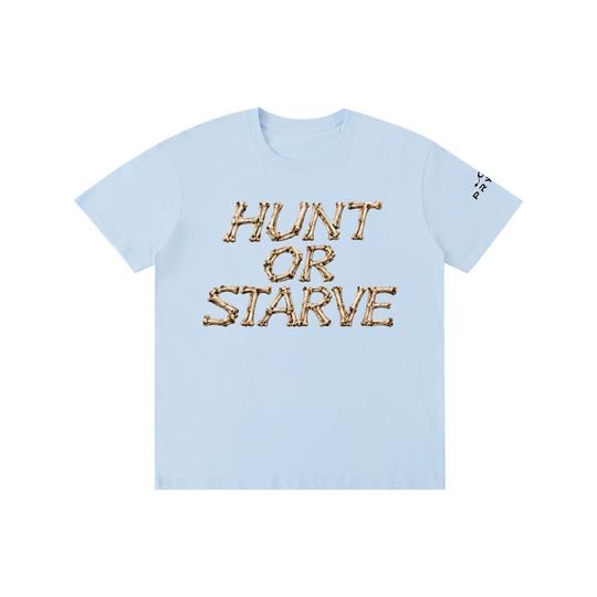 Hunt or Starve Bone Tee — Multi-Colour