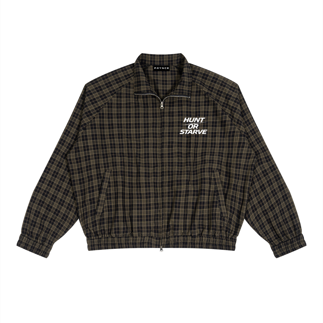 PRYNCE Highland Plaid Track Jacket