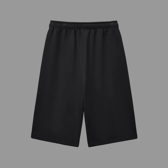Black shorts on a grey background