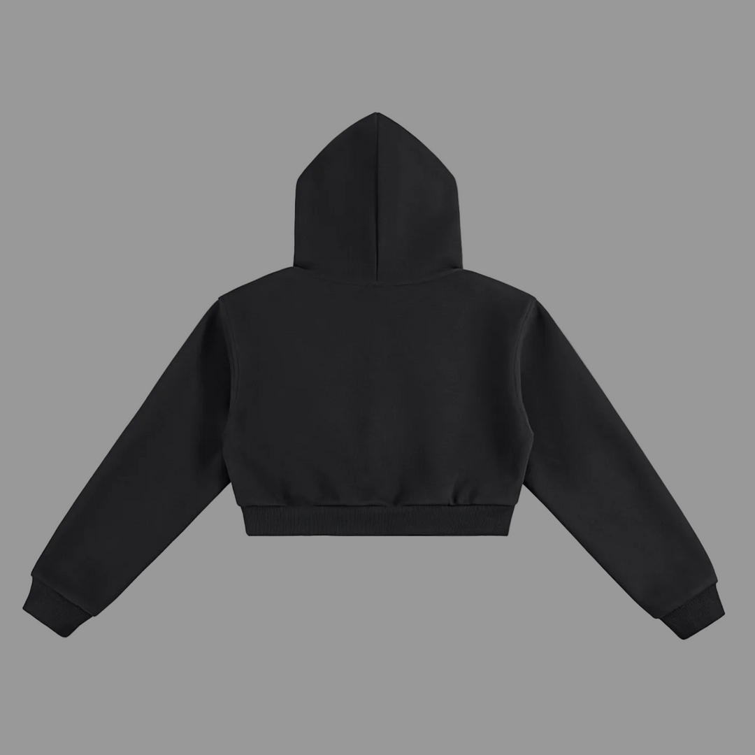 Black hoodie on a white background