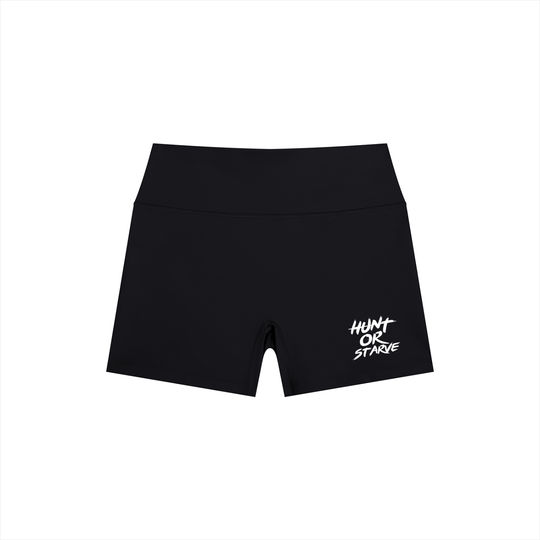 Hunt or Starve Pounce Yoga Shorts