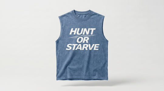 Blue sleeveless shirt with &