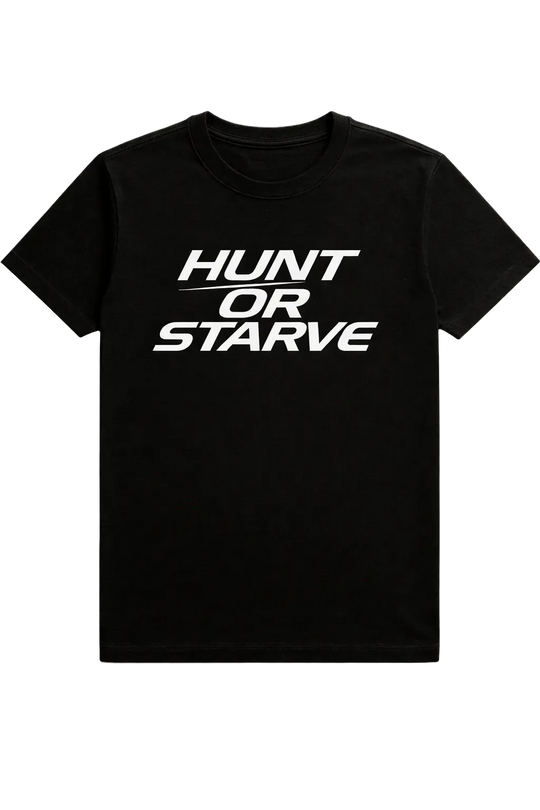 Black t-shirt with &