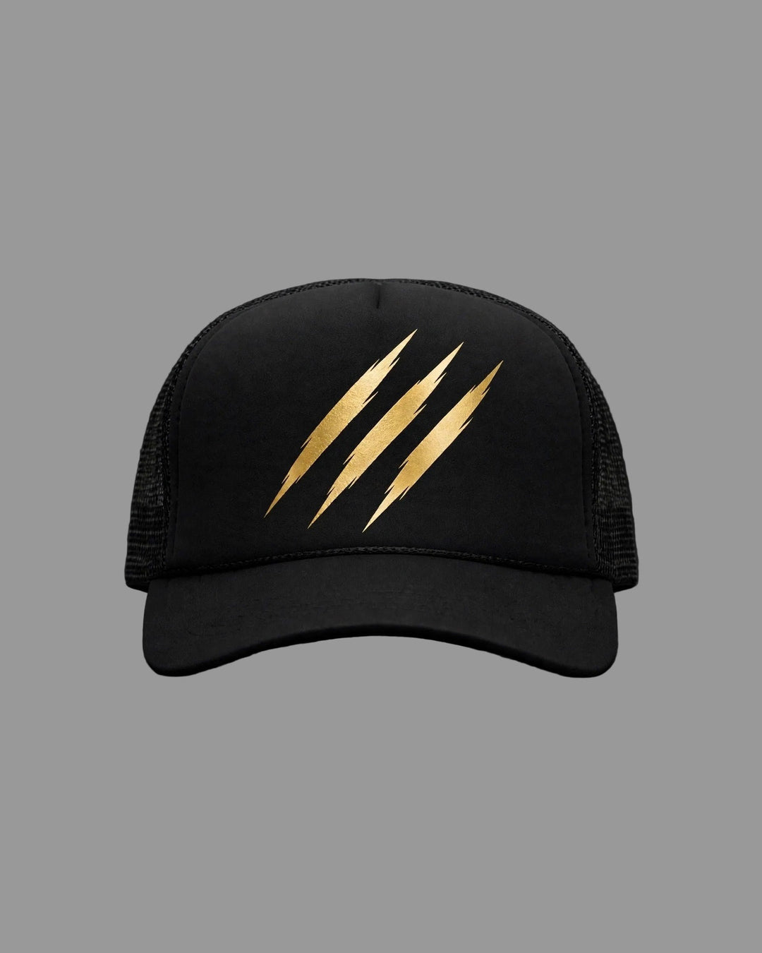 PRYNCE Claw Marks Foam Trucker Hat — front view, full hat in frame