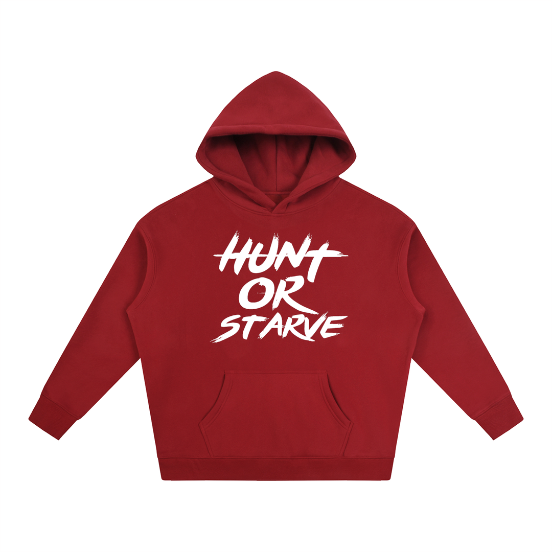 Hunt or Starve Oversized Fleece Hoodie