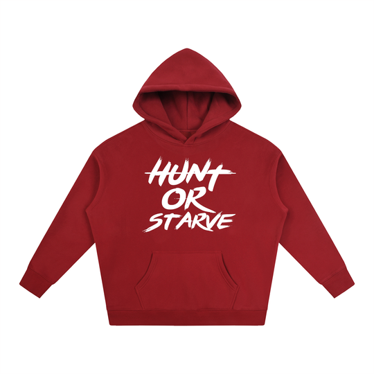 Hunt or Starve Oversized Fleece Hoodie