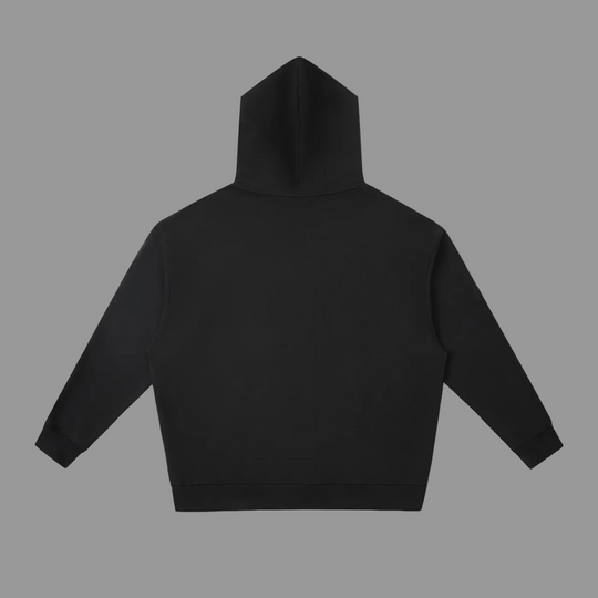 Black hoodie on a white background