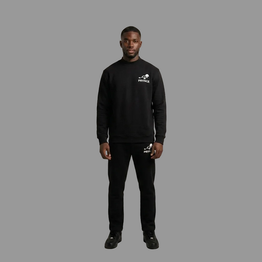 Model wearing the PRYNCE Athletics Set mockneck and jogger, PRYNCE studio catalog tile