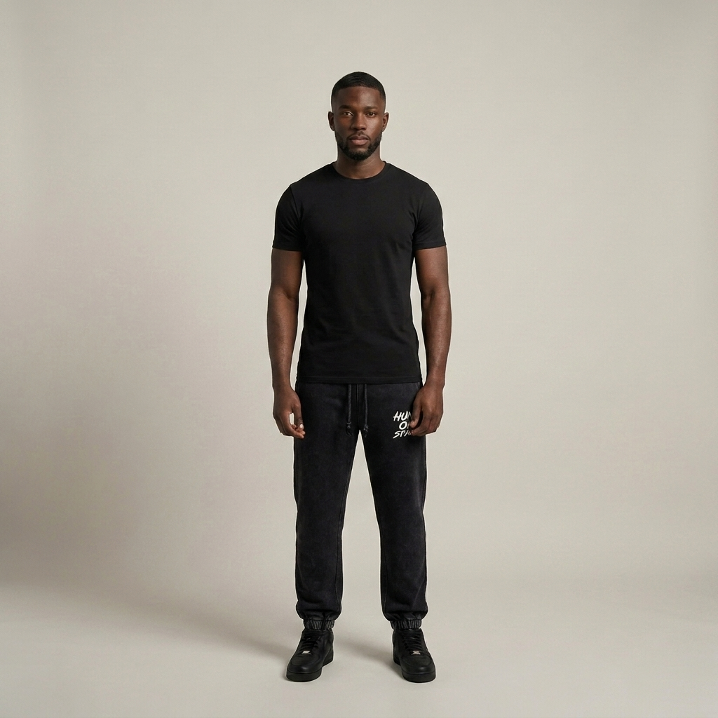 Model wearing the PRYNCE Snow Wash Joggers, PRYNCE studio catalog tile
