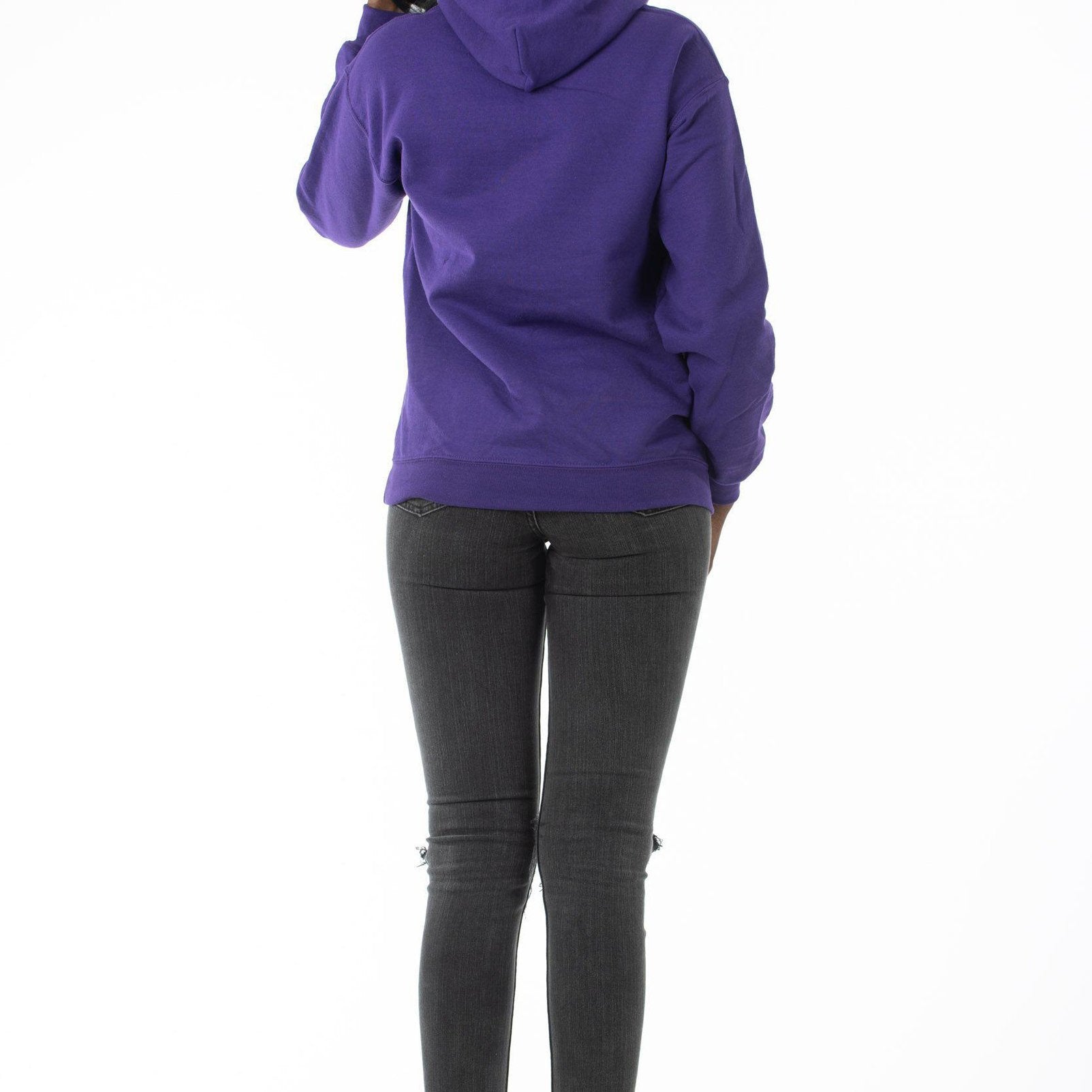 Long purple outlet hoodie